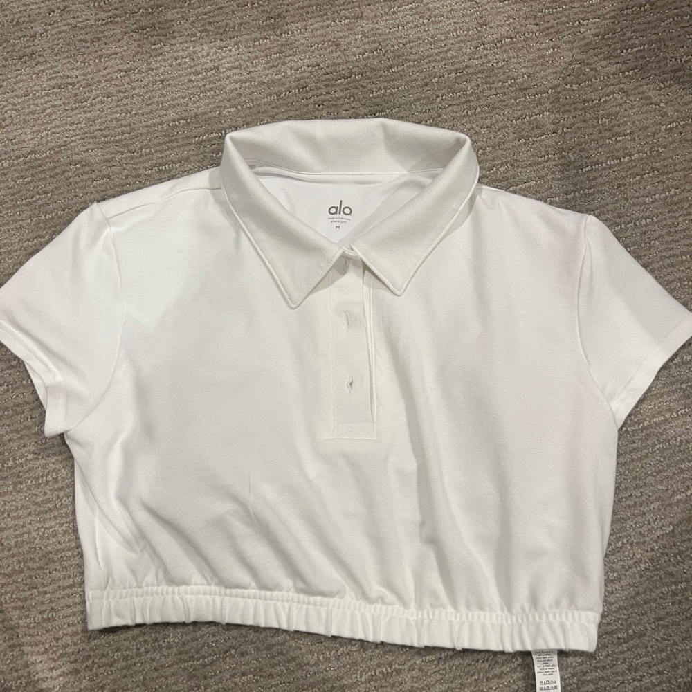 Alo prestige Cropped Polo Shirt